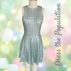 GORGEOUS DRESS THE POPULATION SEQUINED DRESS (SZ MED) (NWT)